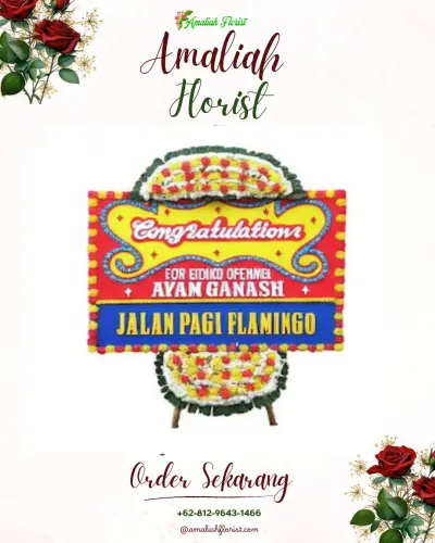 Bunga Papan Congratulation di Semaki